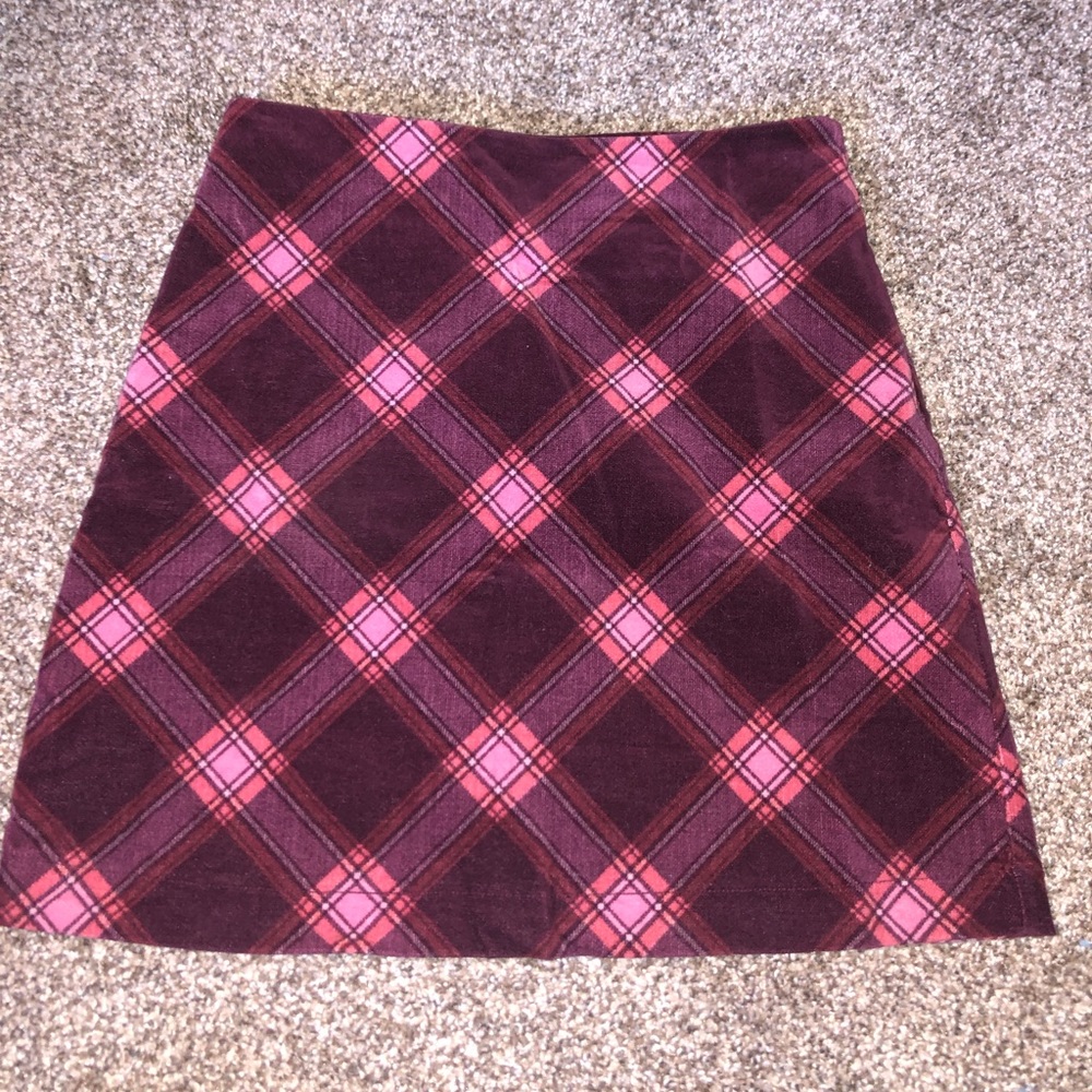 Plaid mini skirt✨